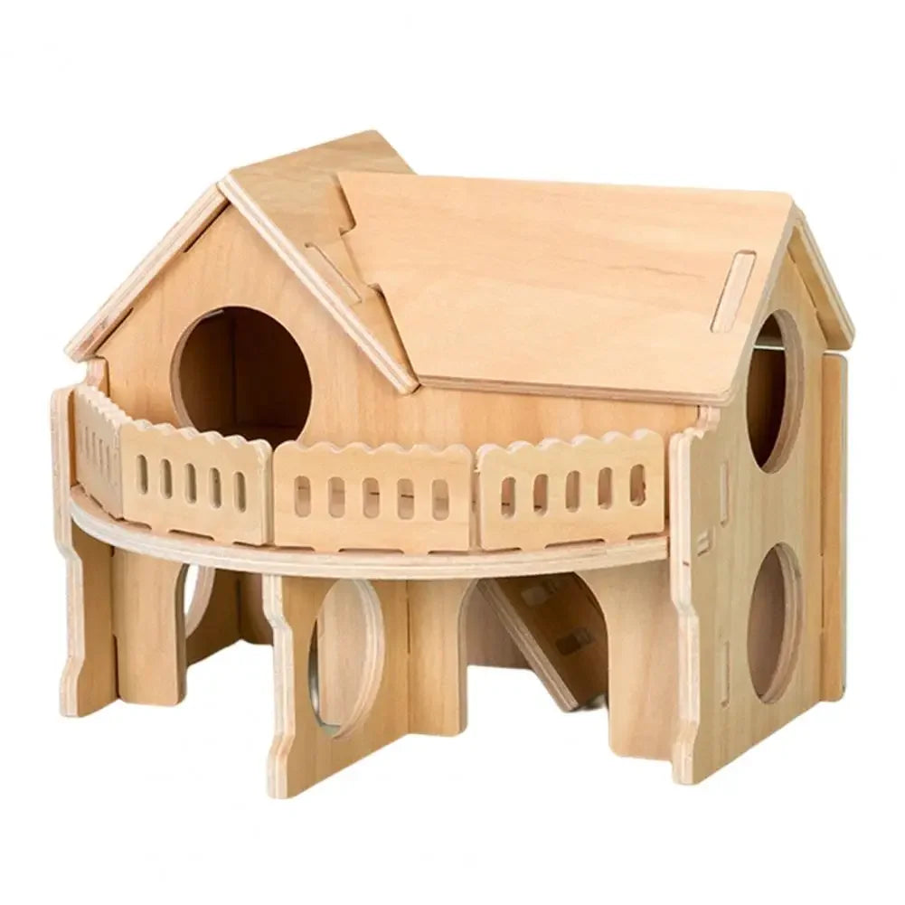 Pet Hamster Toys Wooden Bridge