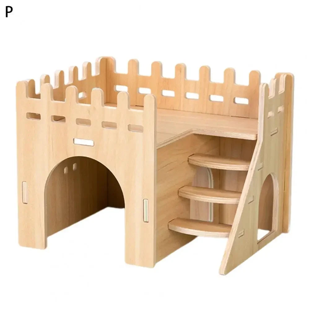 Pet Hamster Toys Wooden Bridge