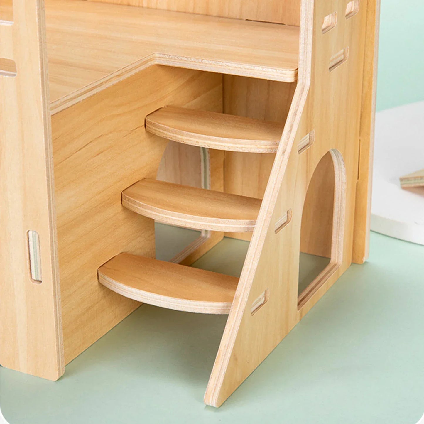 Pet Hamster Toys Wooden Bridge