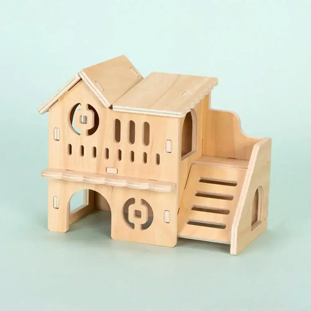 Pet Hamster Toys Wooden Bridge