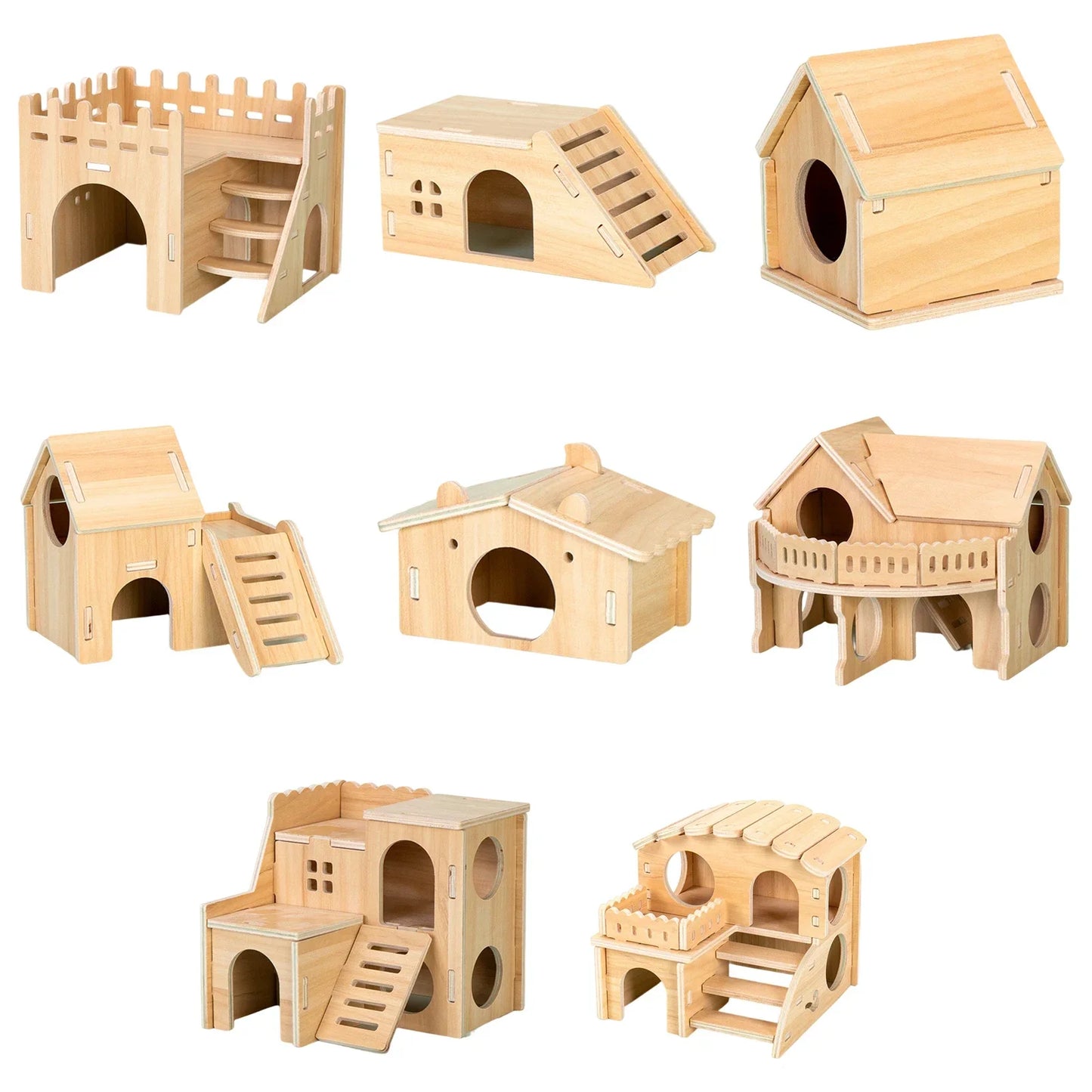Pet Hamster Toys Wooden Bridge