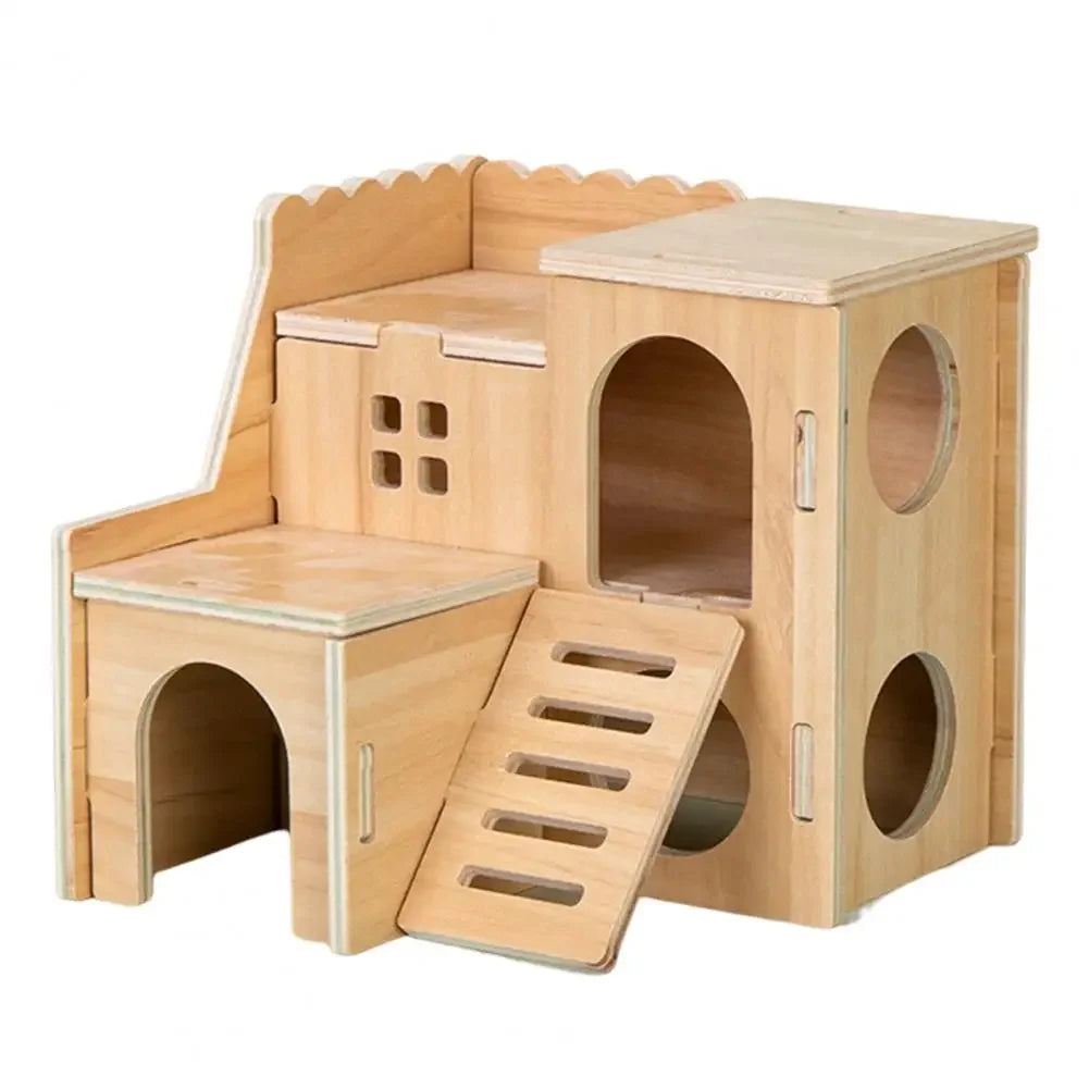 Pet Hamster Toys Wooden Bridge