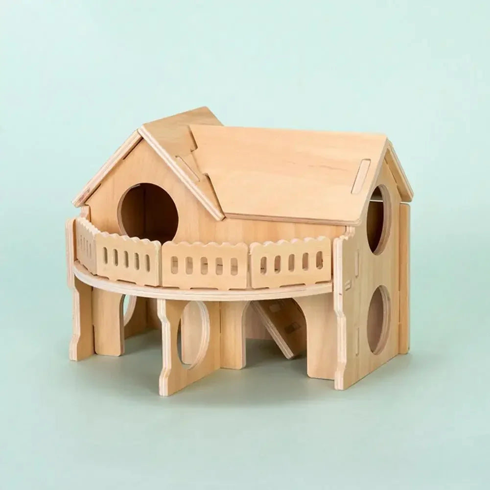 Pet Hamster Toys Wooden Bridge