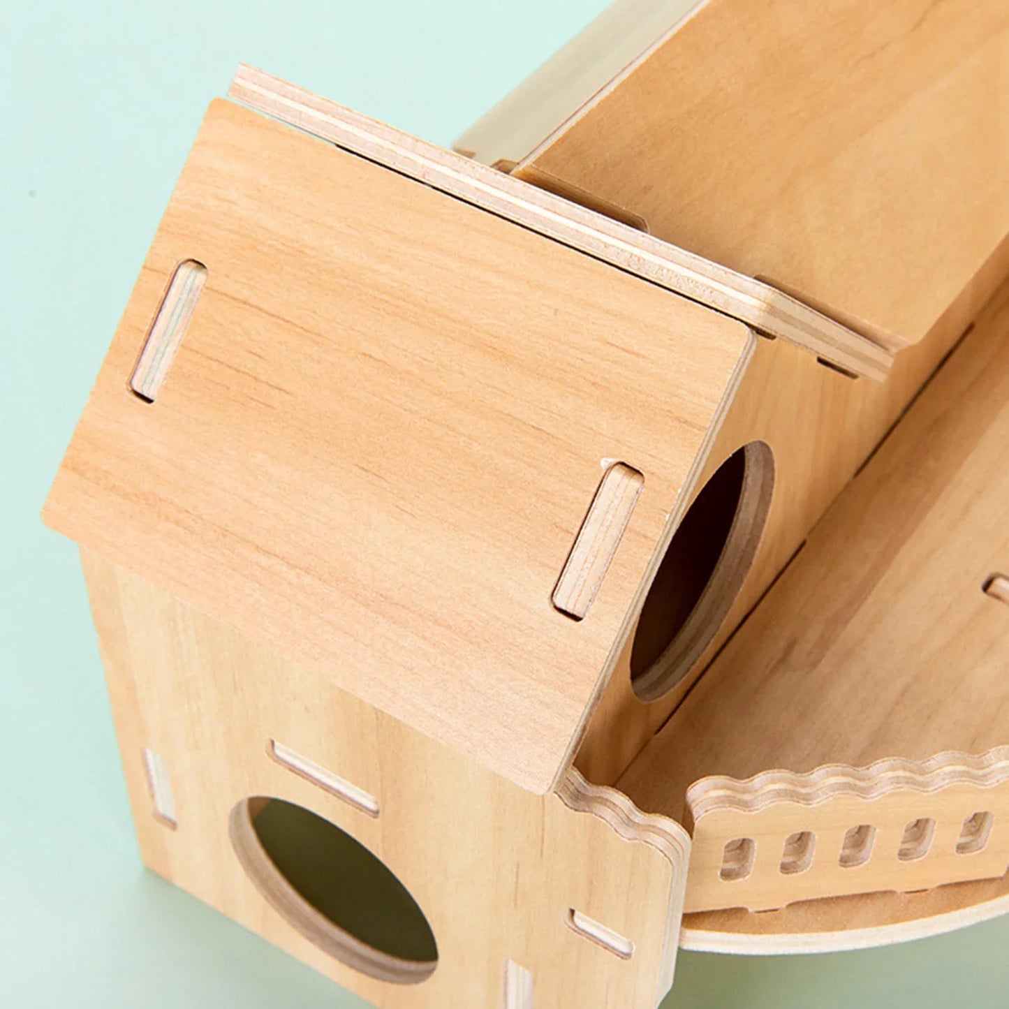 Pet Hamster Toys Wooden Bridge