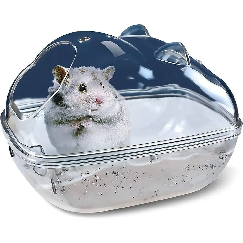 Transparent Hamster Toilet Cage