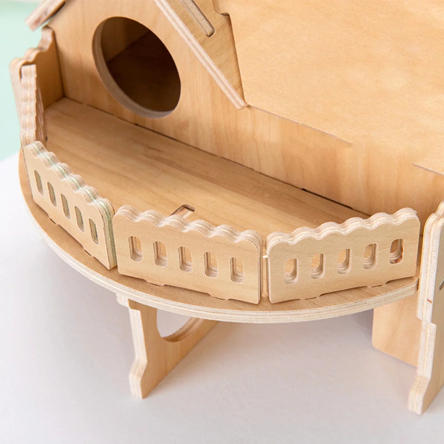 Pet Hamster Toys Wooden Bridge