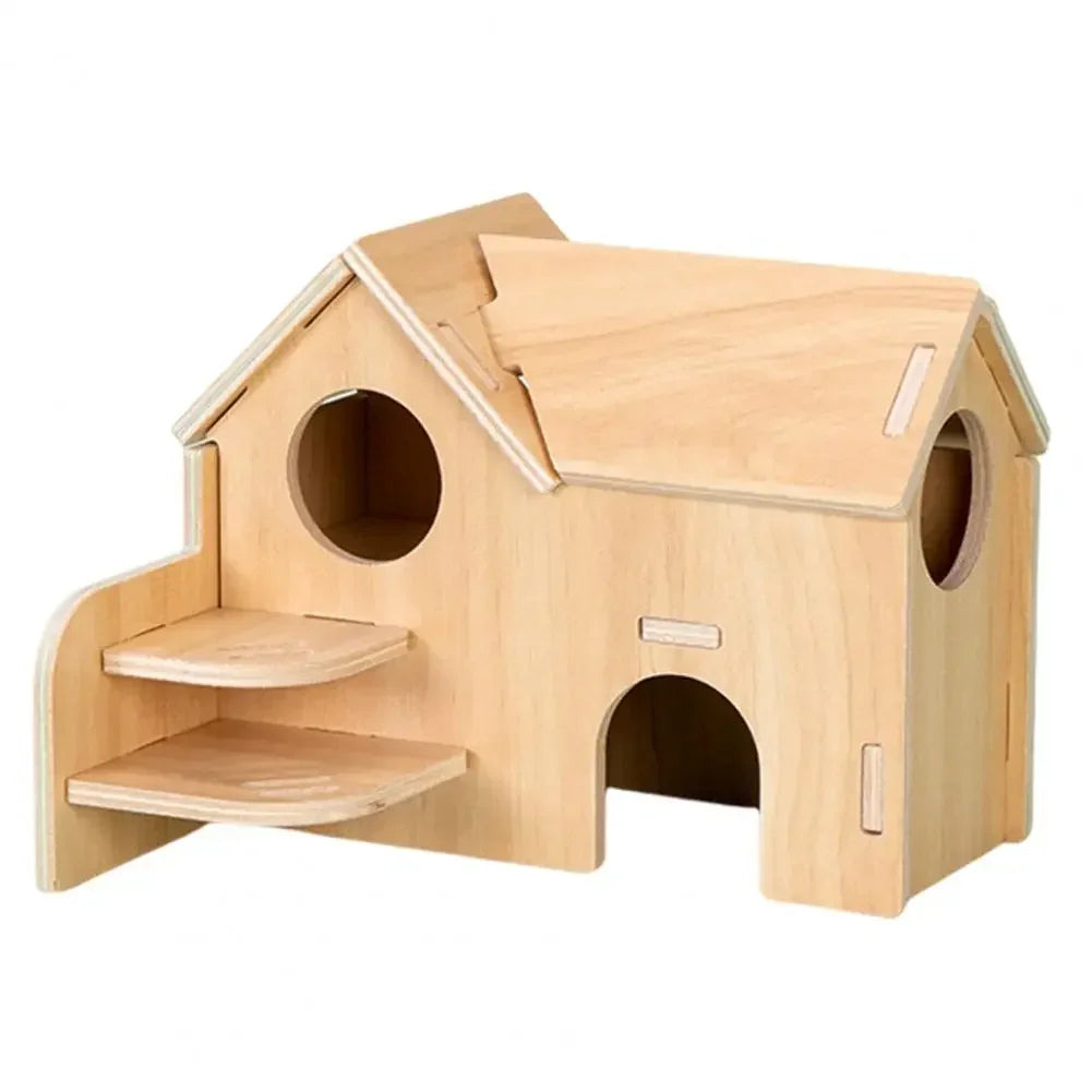 Pet Hamster Toys Wooden Bridge