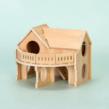 Pet Hamster Toys Wooden Bridge